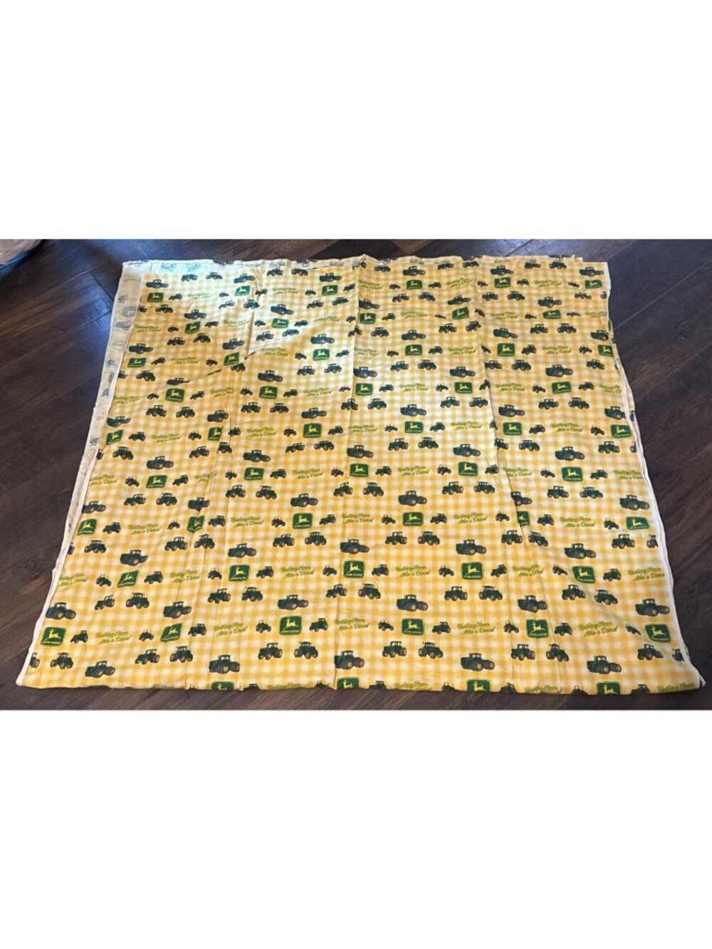 Set of 2 John Deere Curtain Panels 43.5" x 78" EUC
